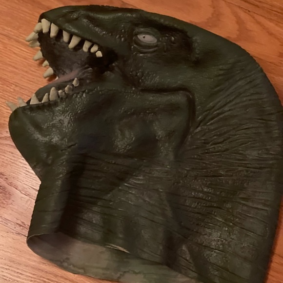 Vintage 1997 Jurassic Park T-Rex Dinosaur Halloween mask - Picture 5 of 7